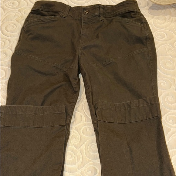 Orvis Men's Olive Green Pants with knee gussets and cargo pocket 34x34 - Picture 1 of 6